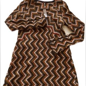 Free people chevron sweater dress!